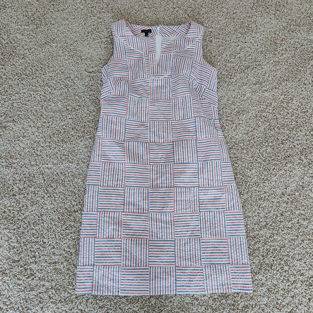 Talbots Patchwork Shift Dress sz.4